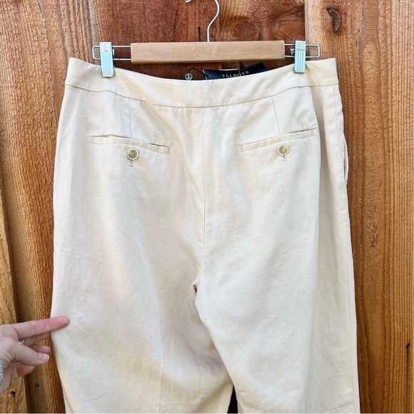 NWT Cream Beige Linen Viscose Trouser Pants 🌿 - Picture 5 of 12